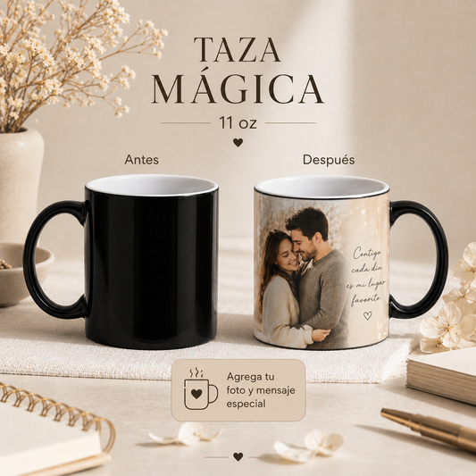 Taza Mágica Personalizada con Imagen 11 oz