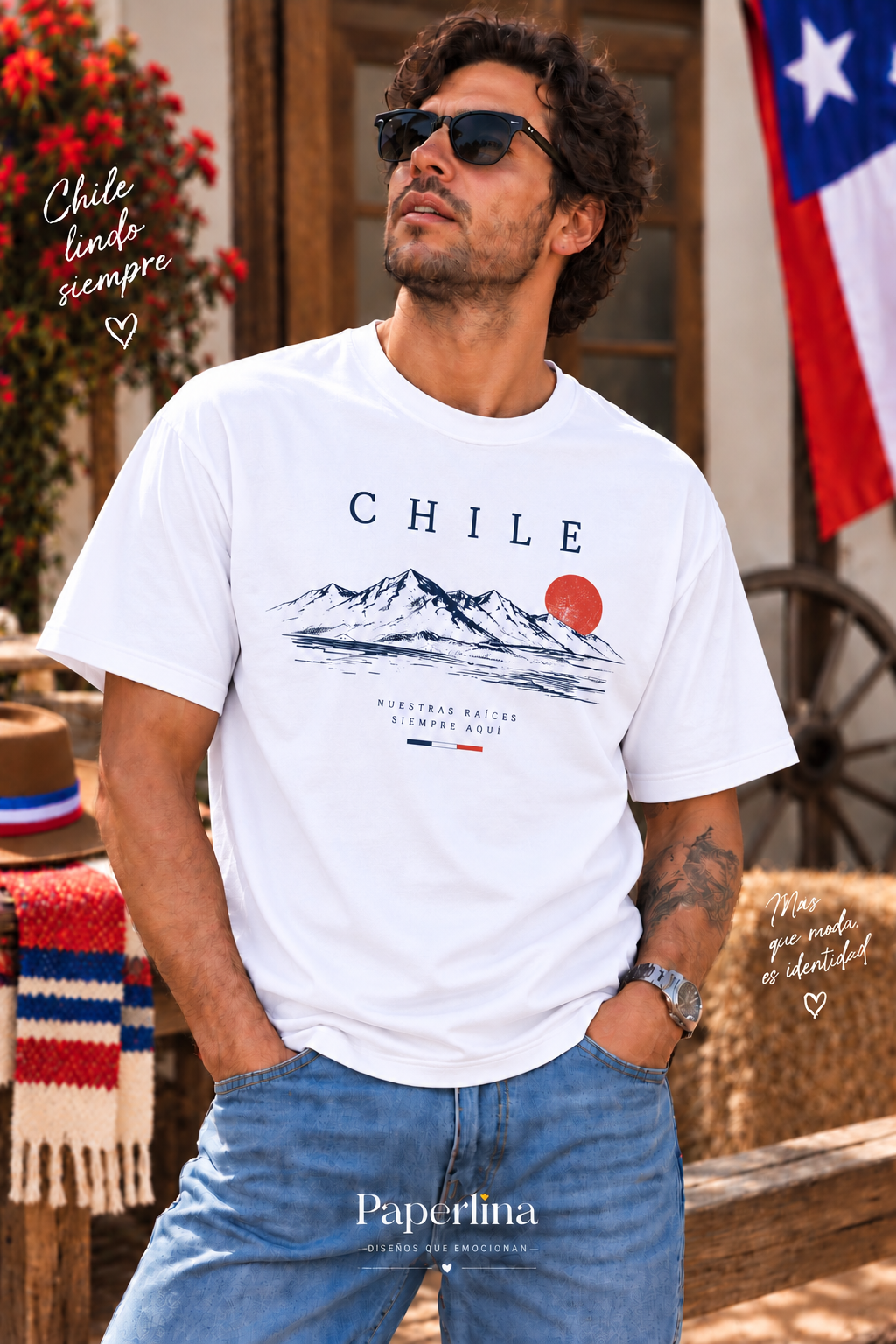 Polera OVERSIZE Fiestas Patrias Adultos
