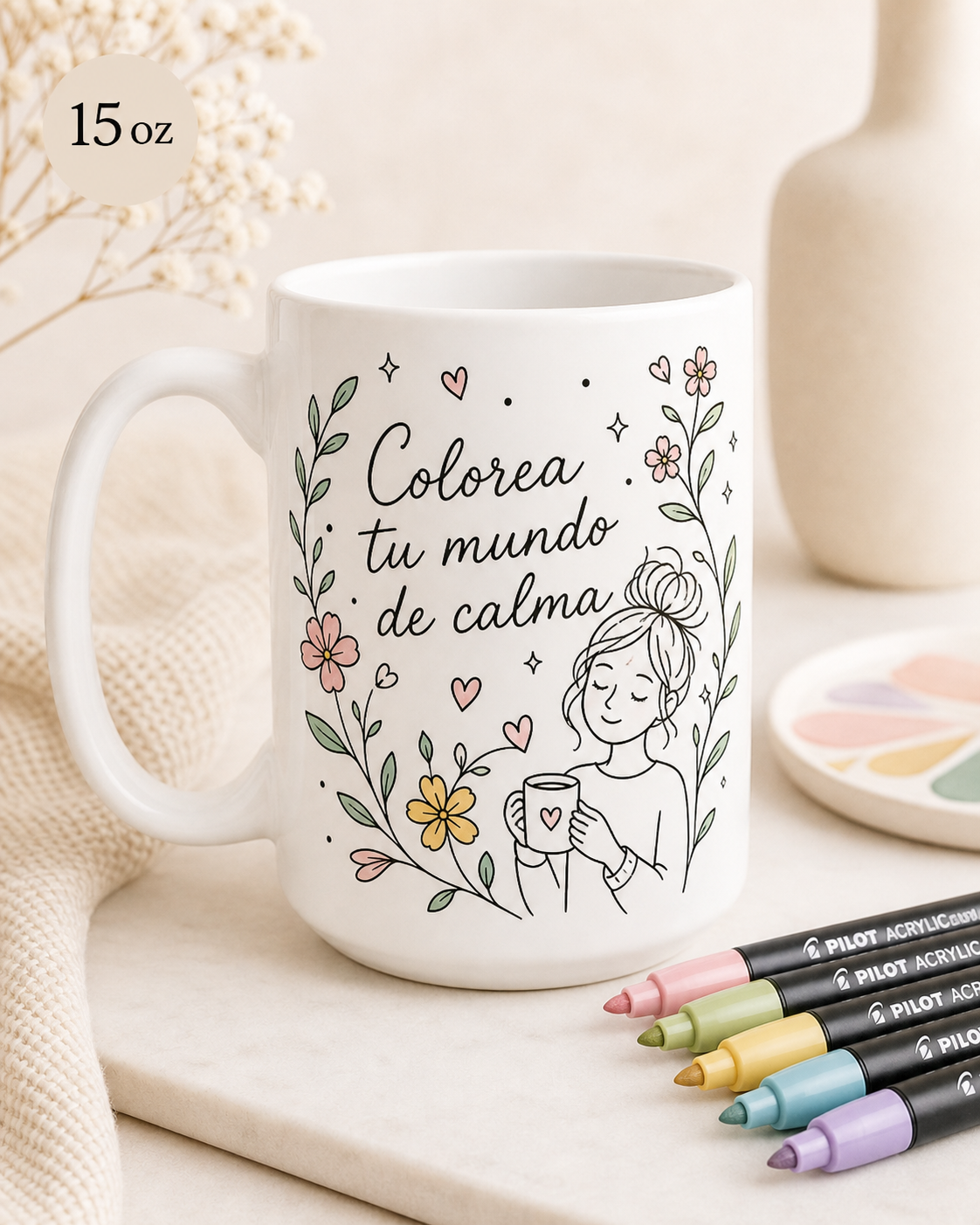 Taza para Colorear 15 oz