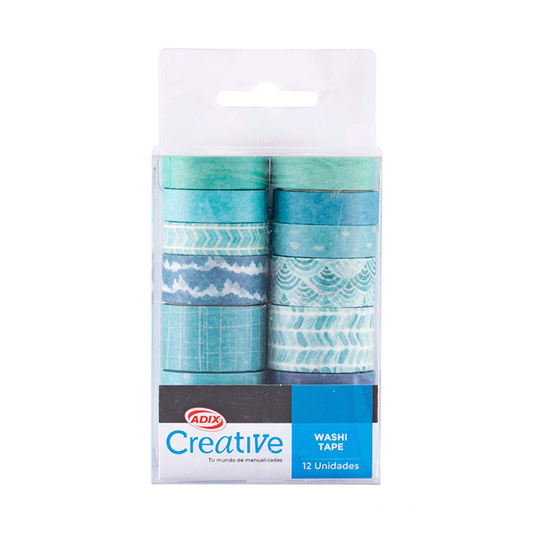Washi Tape 12 Unidades 3 m Creative
