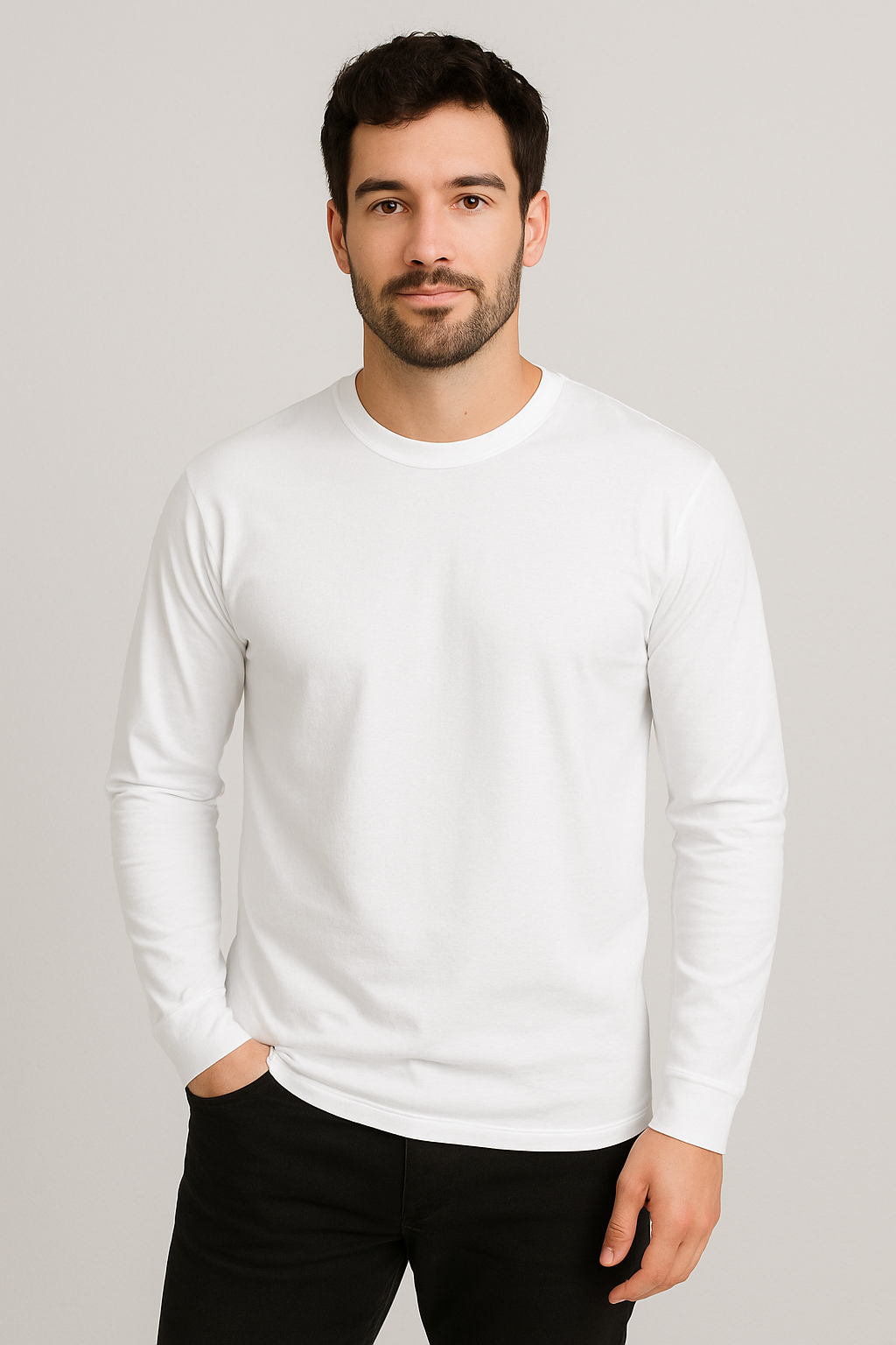 Polera Manga Larga Hombre