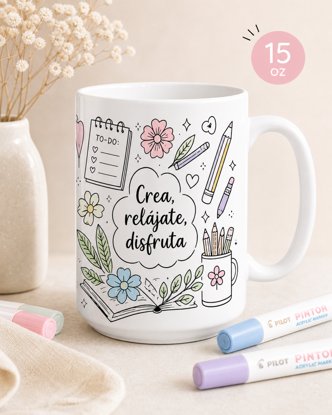 Taza para Colorear 15 oz