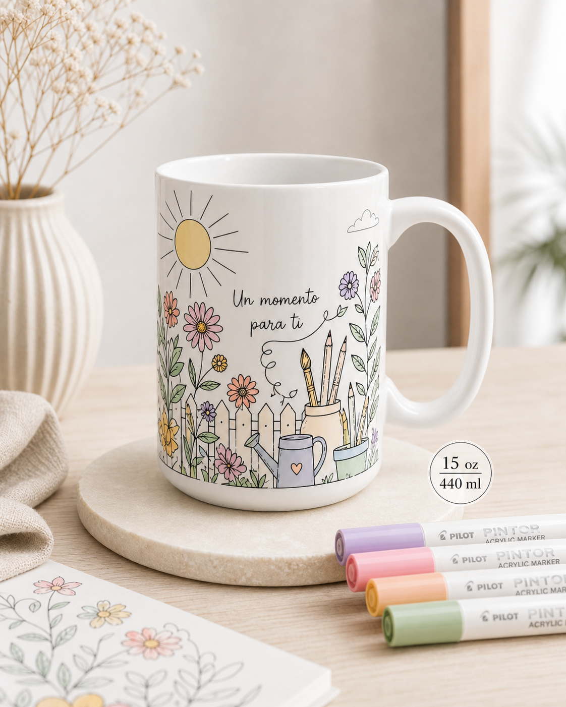 Taza para Colorear 15 oz