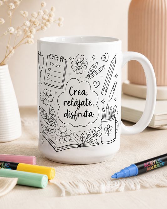 Taza para Colorear 15 oz