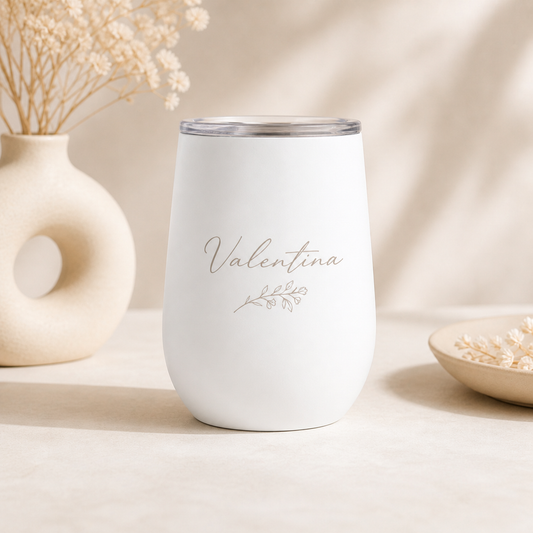 Vaso Térmico Personalizado con frase o nombre 12 oz