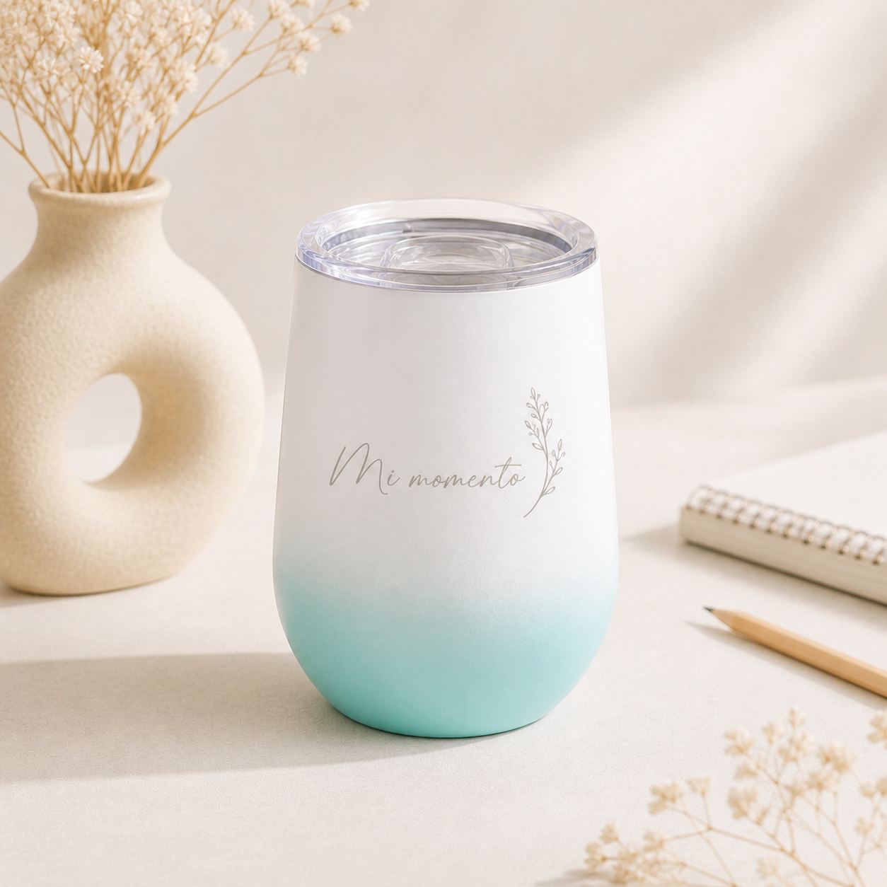 Vaso Térmico Personalizado con frase o nombre 12 oz
