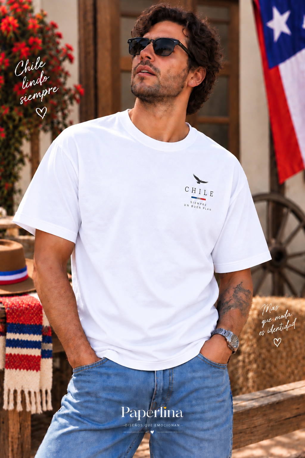 Polera OVERSIZE Fiestas Patrias Adultos