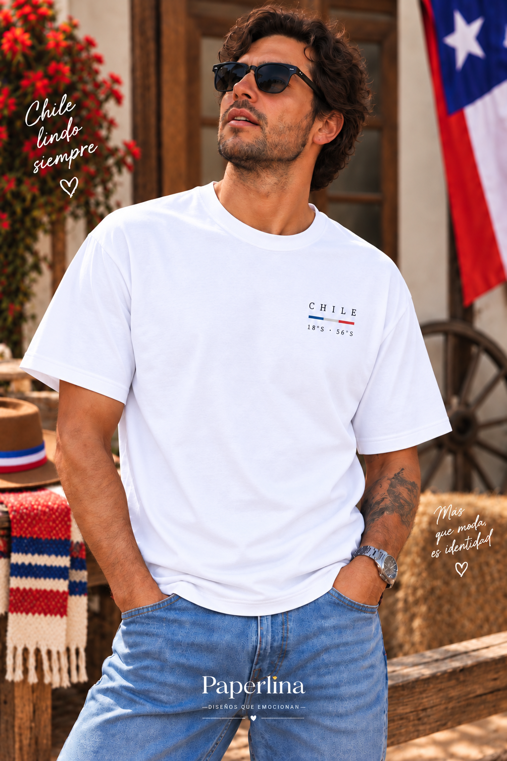 Polera OVERSIZE Fiestas Patrias Adultos