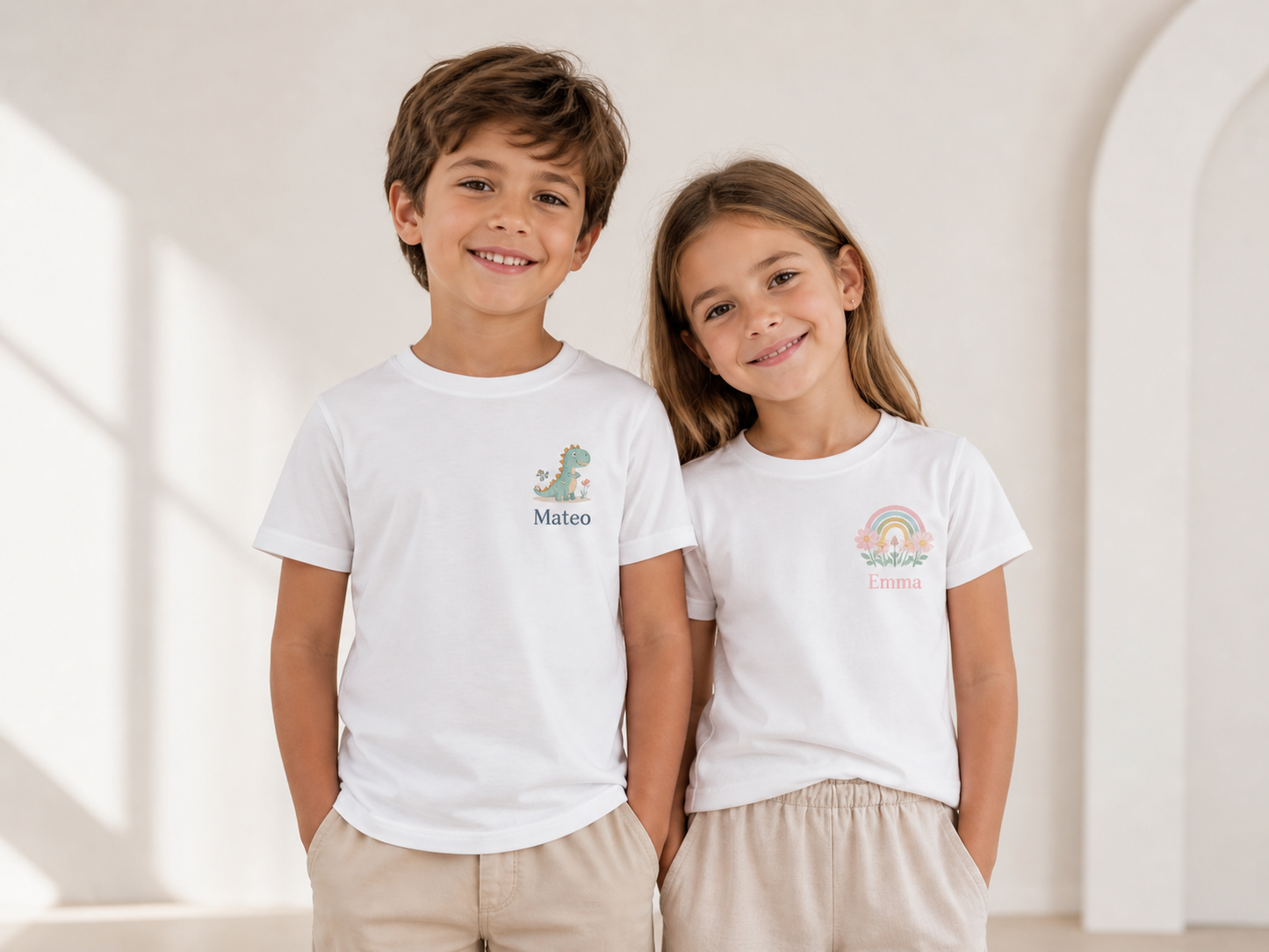 Polera Manga Corta Niños Personalizada