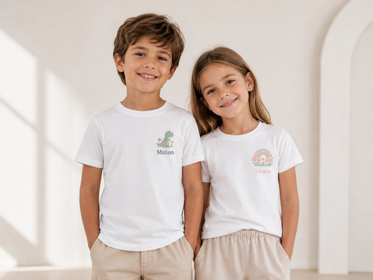 Polera Manga Corta Niños Personalizada