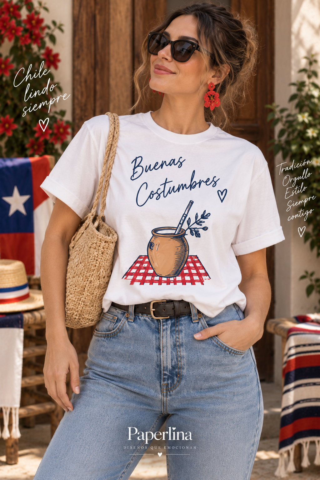 Polera OVERSIZE Fiestas Patrias Adultos