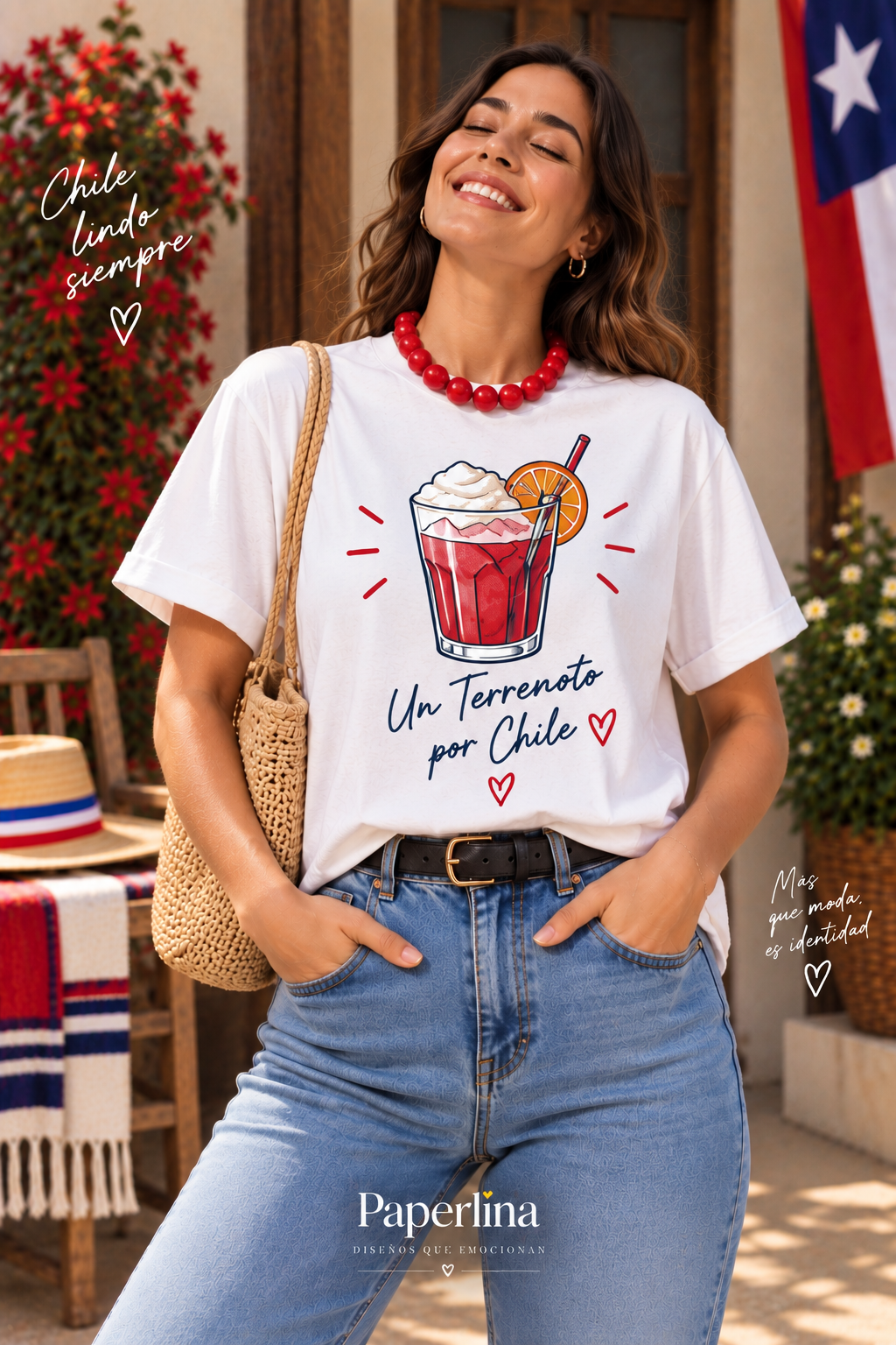 Polera OVERSIZE Fiestas Patrias Adultos