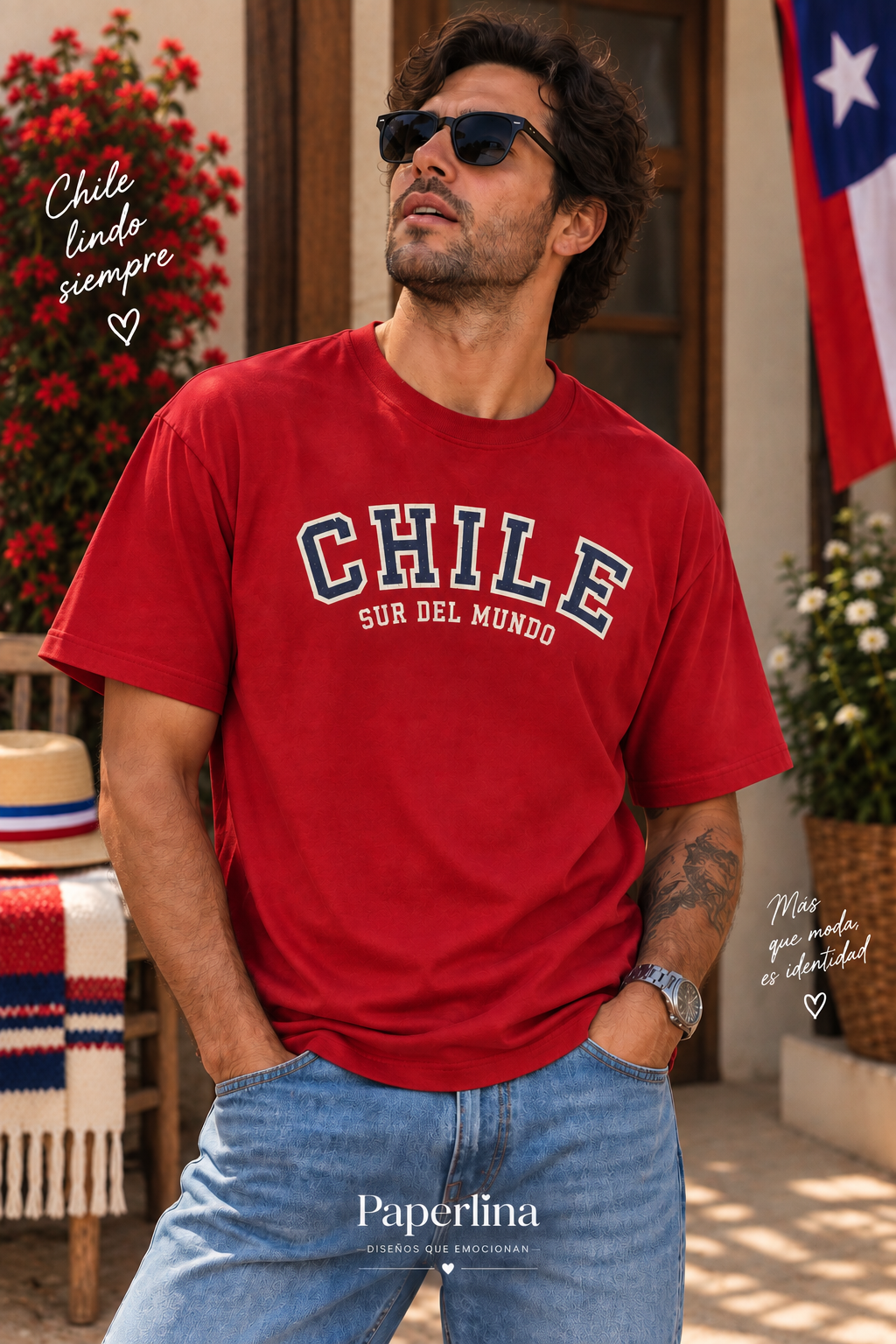 Polera OVERSIZE Fiestas Patrias Adultos