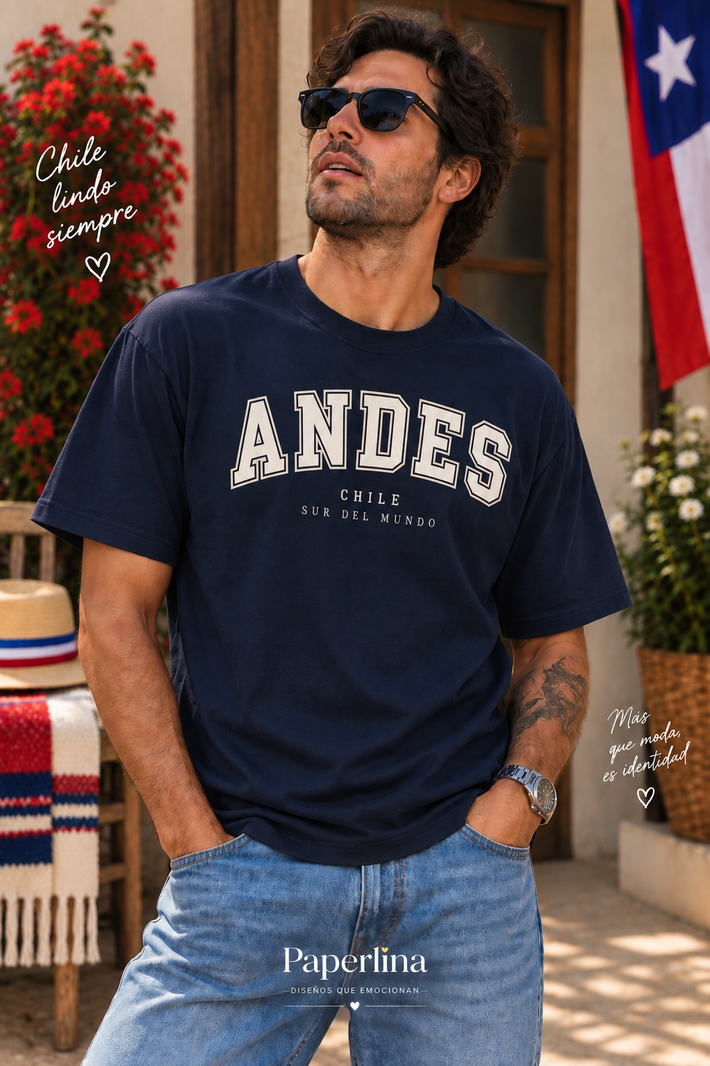 Polera OVERSIZE Fiestas Patrias Adultos