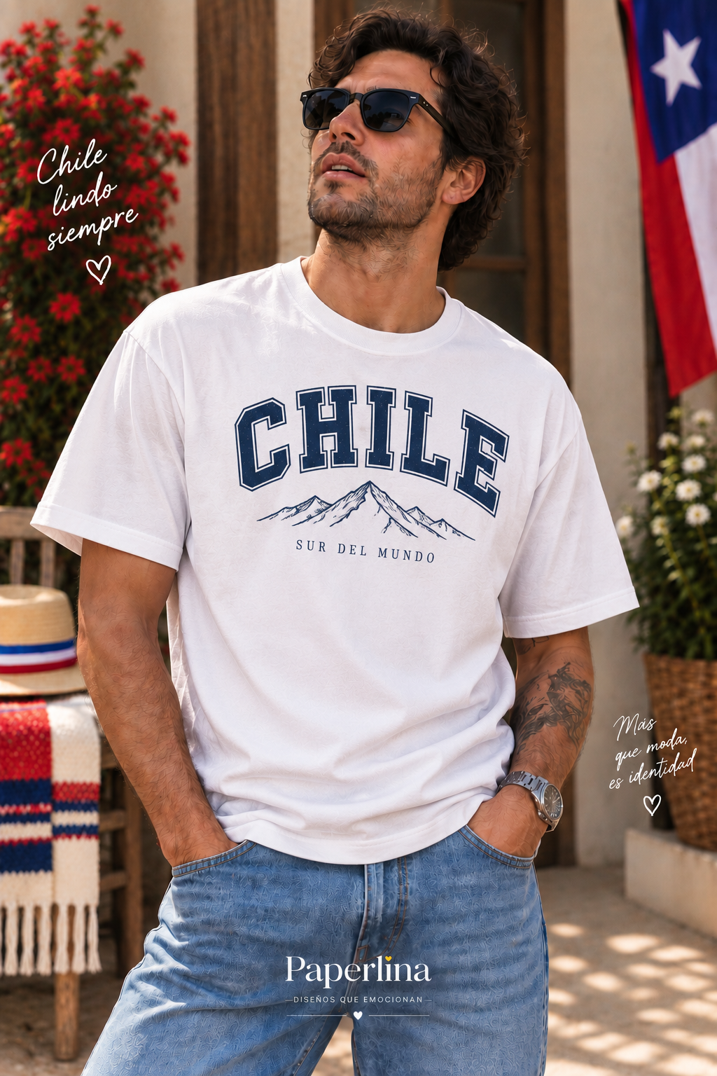 Polera OVERSIZE Fiestas Patrias Adultos