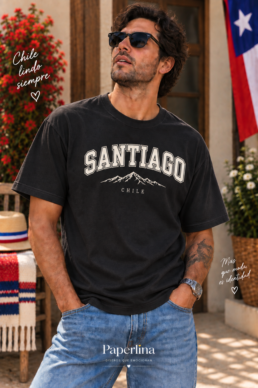 Polera OVERSIZE Fiestas Patrias Adultos