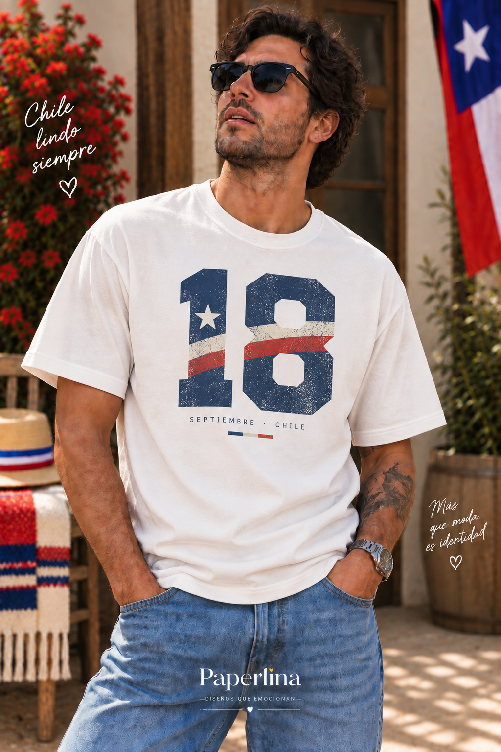 Polera OVERSIZE Fiestas Patrias Adultos