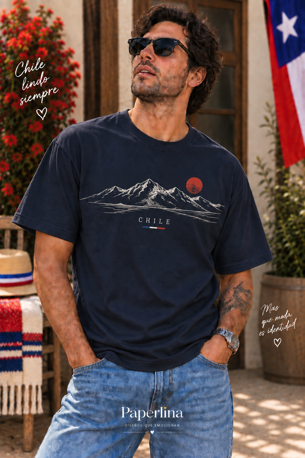 Polera OVERSIZE Fiestas Patrias Adultos