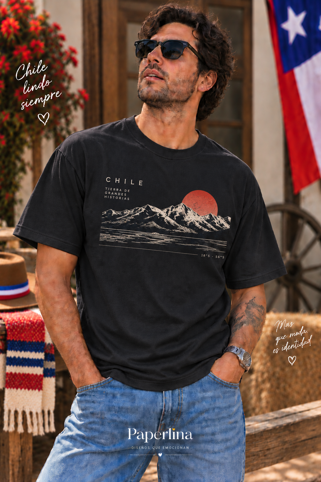 Polera OVERSIZE Fiestas Patrias Adultos