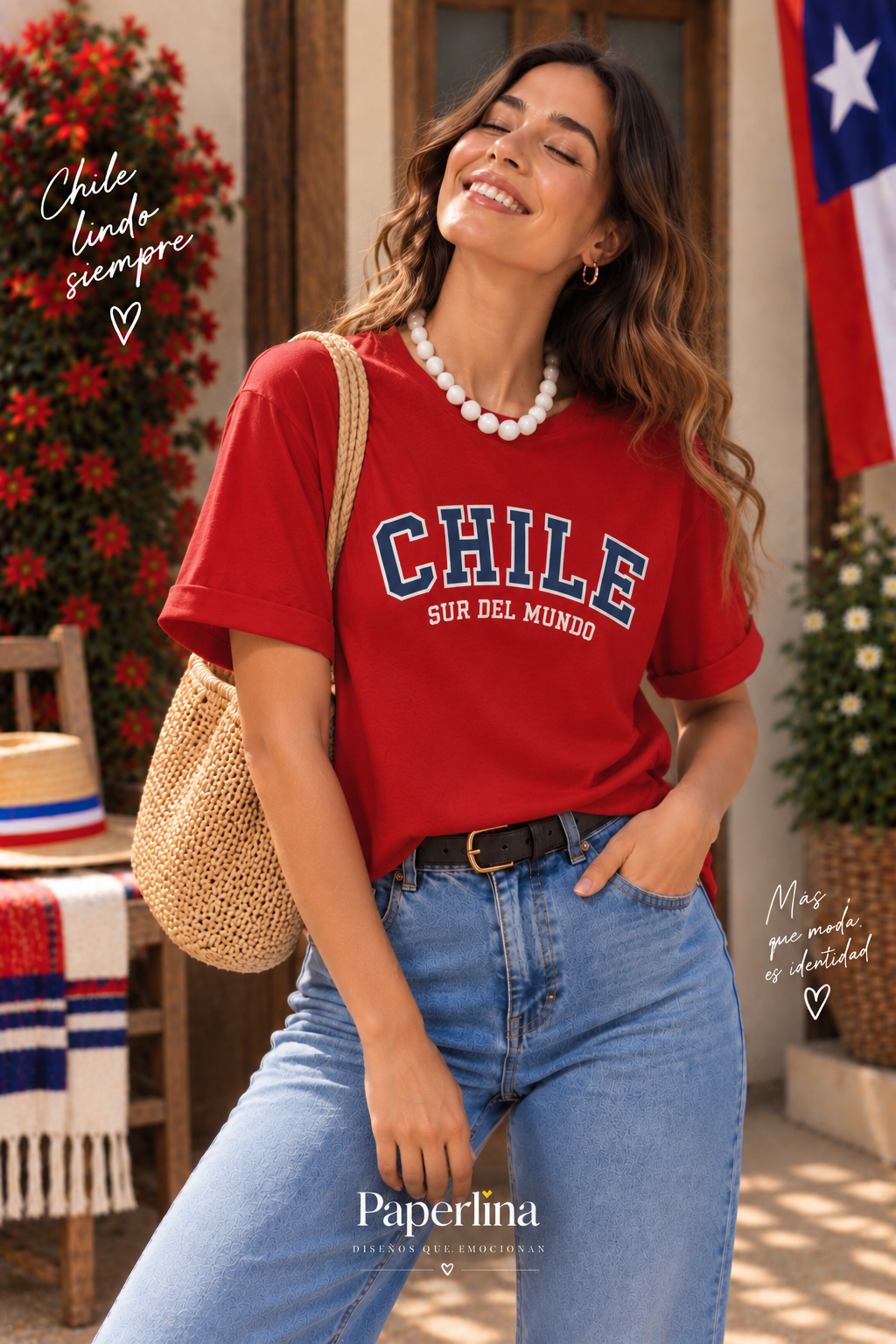 Polera OVERSIZE Fiestas Patrias Adultos