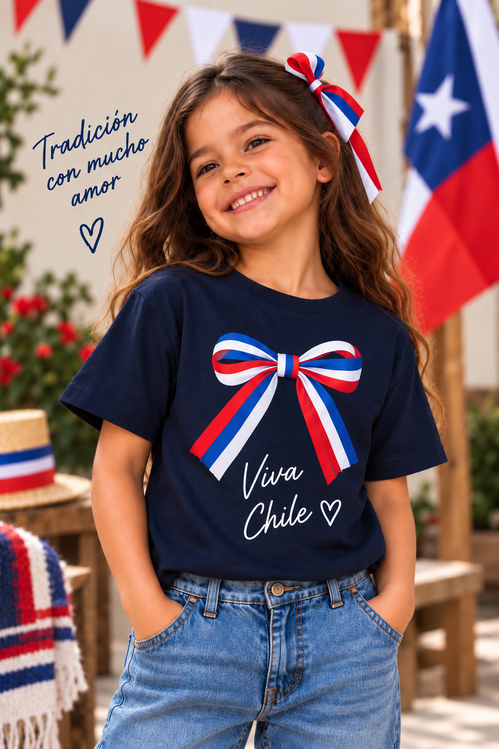 Polera Fiestas Patrias Niño/a 3 a 12 años