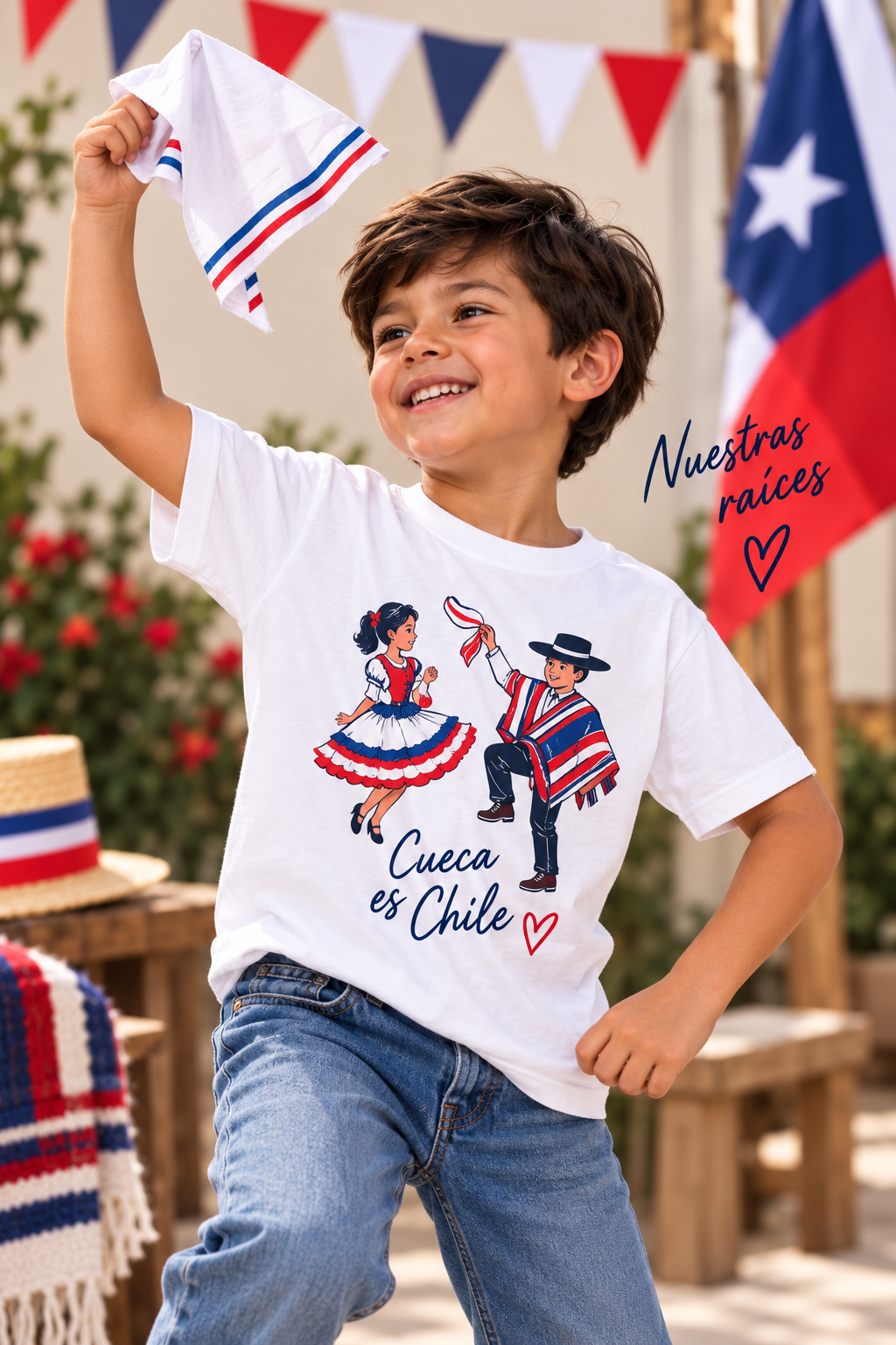 Polera Fiestas Patrias Niño/a 3 a 12 años