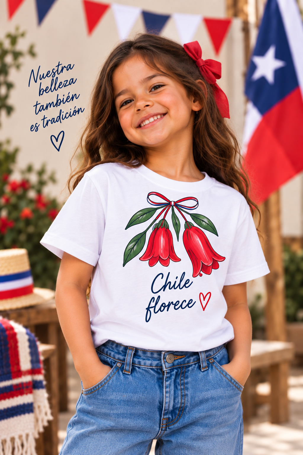 Polera Fiestas Patrias Niño/a 3 a 12 años