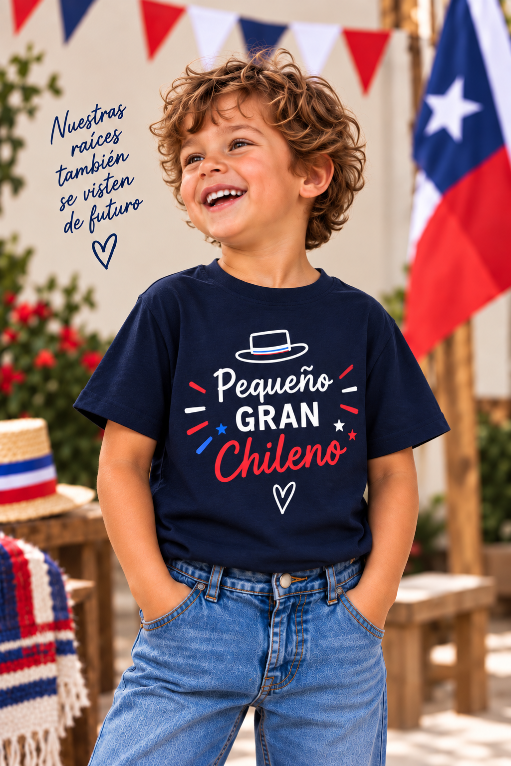 Polera Fiestas Patrias Niño/a 3 a 12 años