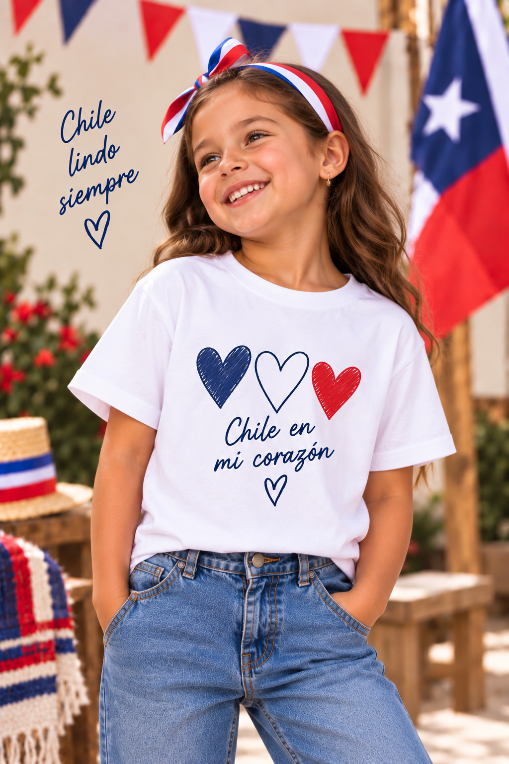 Polera Fiestas Patrias Niño/a 3 a 12 años