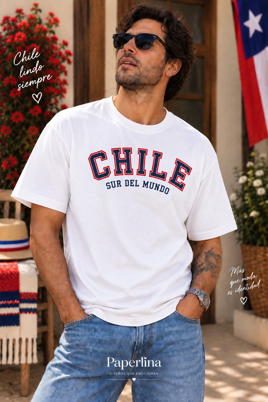 Polera OVERSIZE Fiestas Patrias Adultos