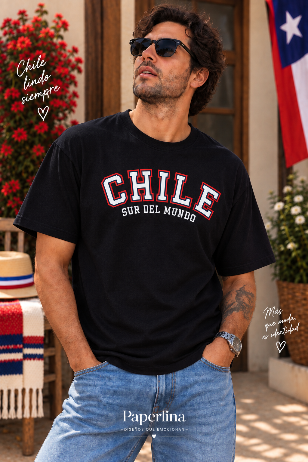 Polera OVERSIZE Fiestas Patrias Adultos