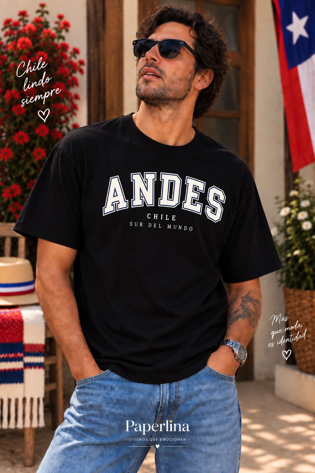 Polera OVERSIZE Fiestas Patrias Adultos