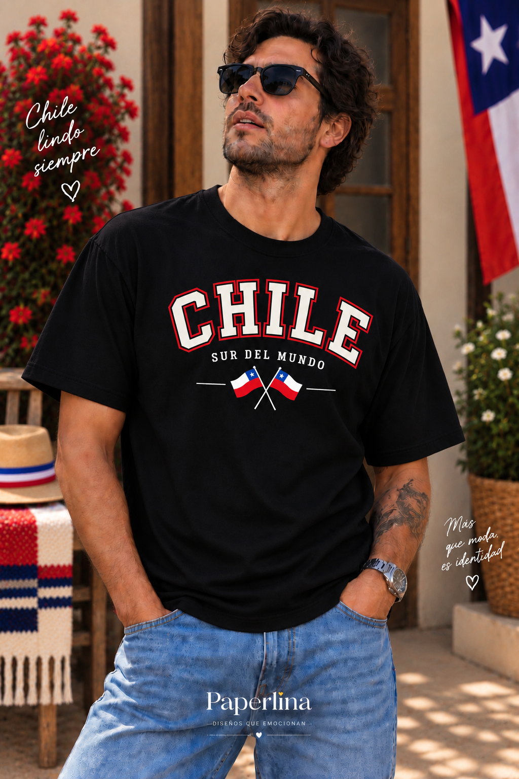 Polera OVERSIZE Fiestas Patrias Adultos