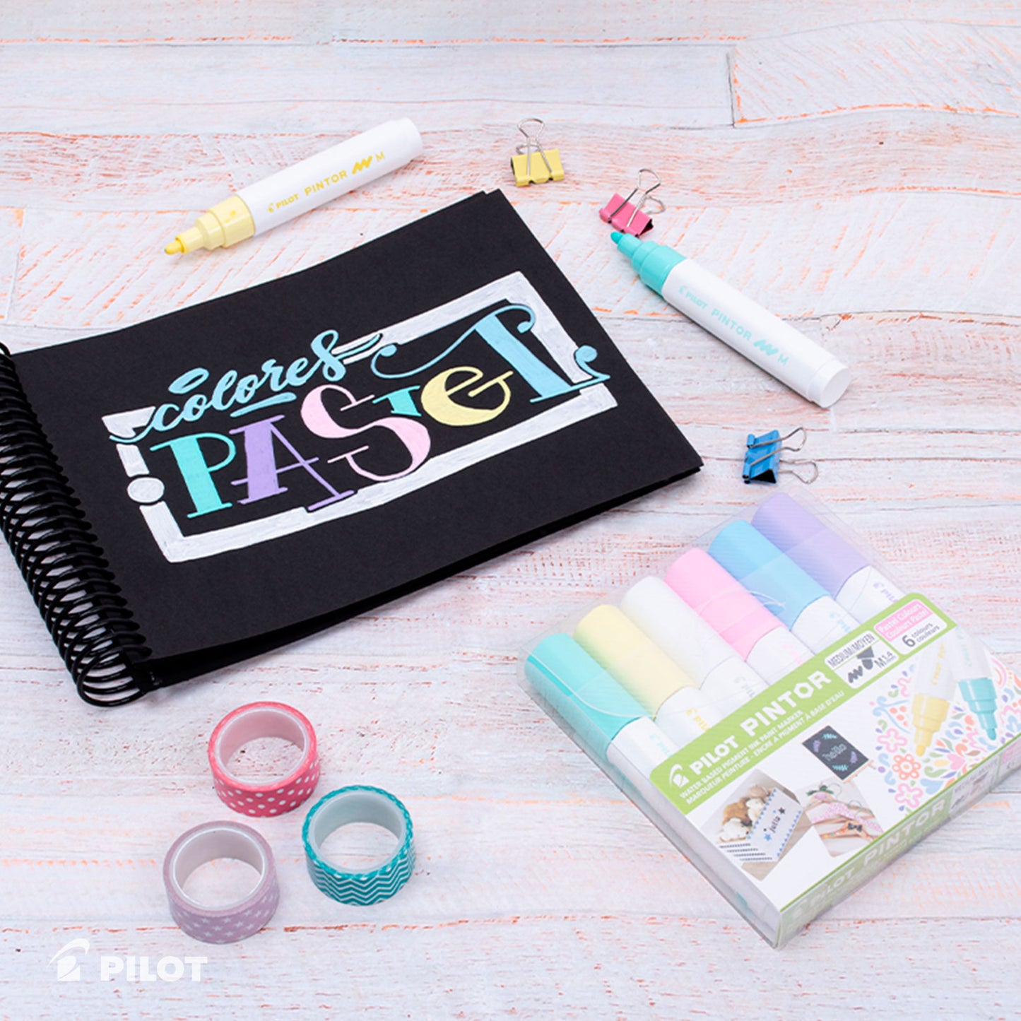 Set Pintor Pastel Punta Media 6 un.