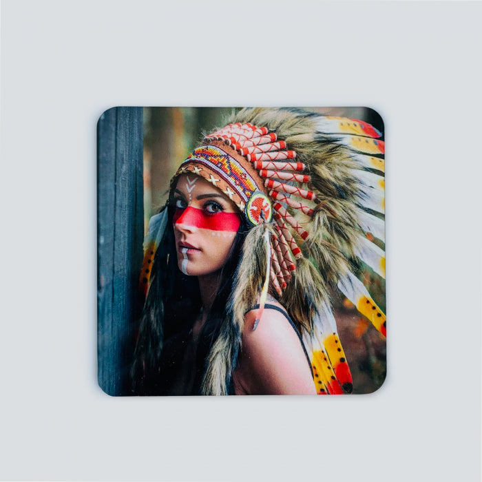 Portavasos MDF Corcho Personalizable Cuadrado